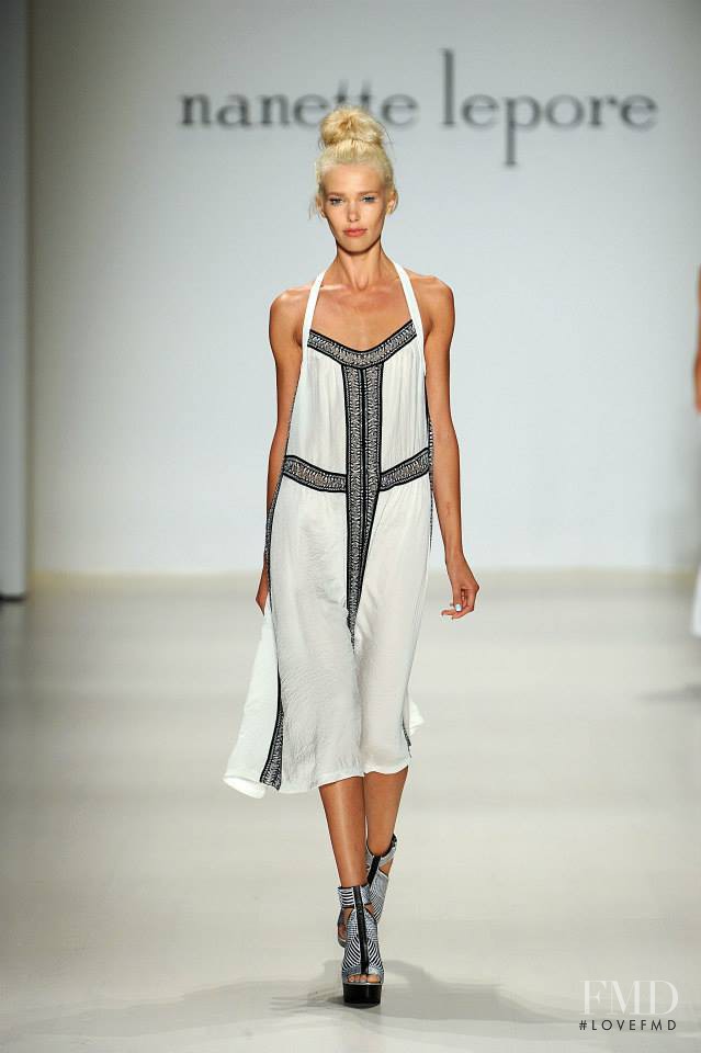 Rina Karuna featured in  the Nanette Lepore fashion show for Spring/Summer 2015
