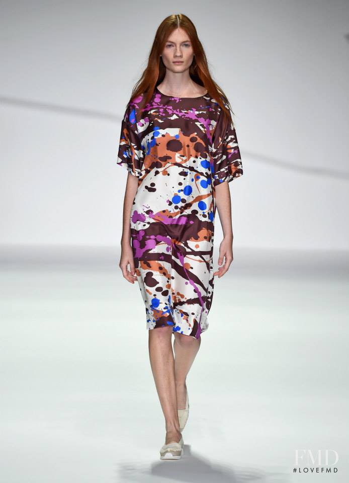 Kristin Zakala featured in  the Jasper Conran fashion show for Spring/Summer 2015