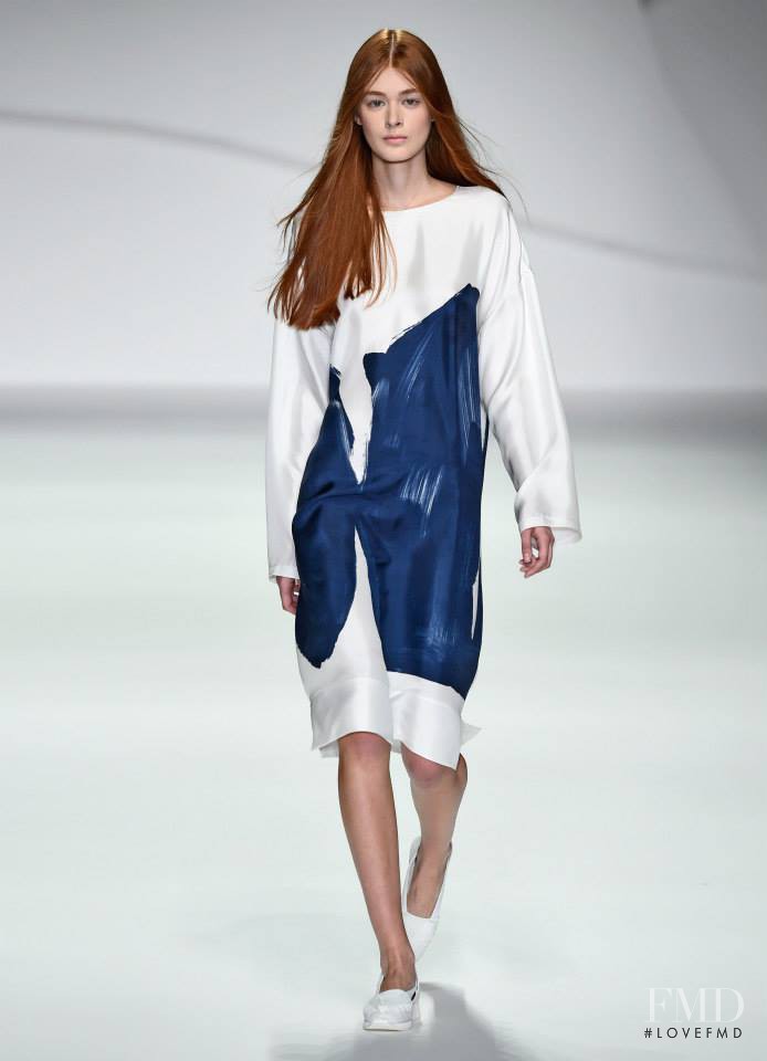 Katya Kuznetsova featured in  the Jasper Conran fashion show for Spring/Summer 2015