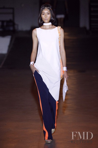 Liu Wen featured in  the rag & bone fashion show for Spring/Summer 2012