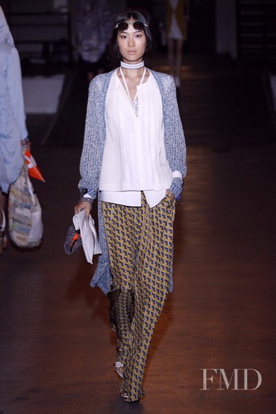 Shu Pei featured in  the rag & bone fashion show for Spring/Summer 2012