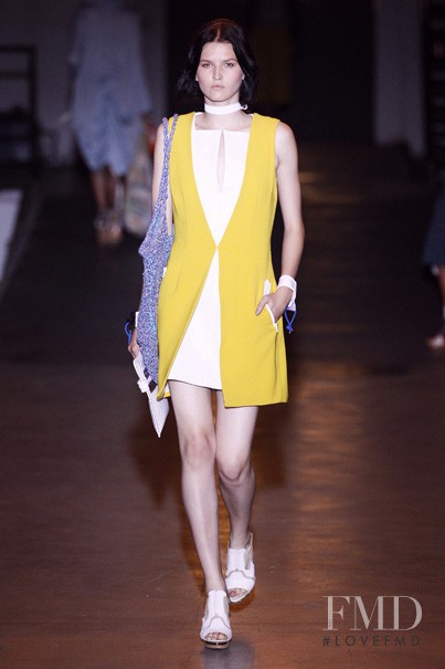 Katlin Aas featured in  the rag & bone fashion show for Spring/Summer 2012