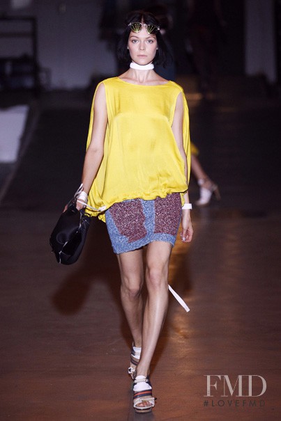 Kinga Rajzak featured in  the rag & bone fashion show for Spring/Summer 2012