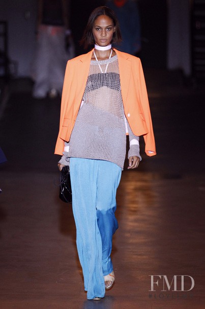 Joan Smalls featured in  the rag & bone fashion show for Spring/Summer 2012