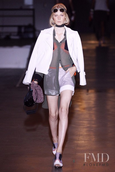 Julia Nobis featured in  the rag & bone fashion show for Spring/Summer 2012