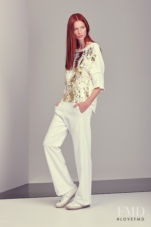 Kristin Zakala featured in  the Veronique Miljkovitch lookbook for Spring/Summer 2016