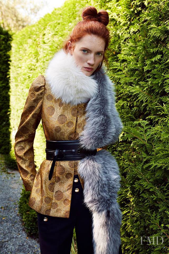 Kristin Zakala featured in  the Cahier d\'Exercices advertisement for Autumn/Winter 2015