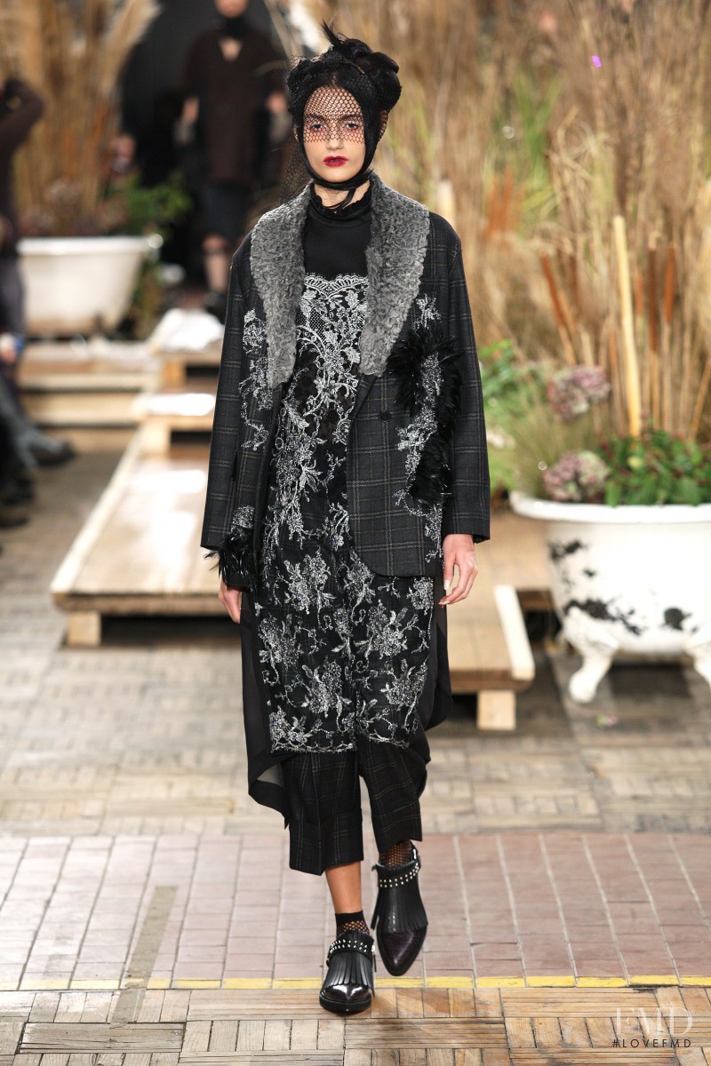 Bruna Ludtke featured in  the Antonio Marras fashion show for Autumn/Winter 2016
