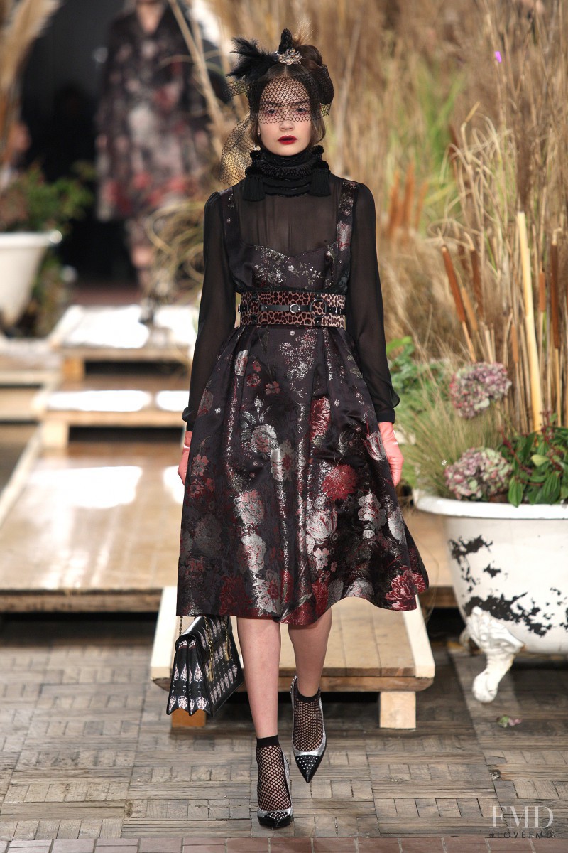 Sasha Kichigina featured in  the Antonio Marras fashion show for Autumn/Winter 2016