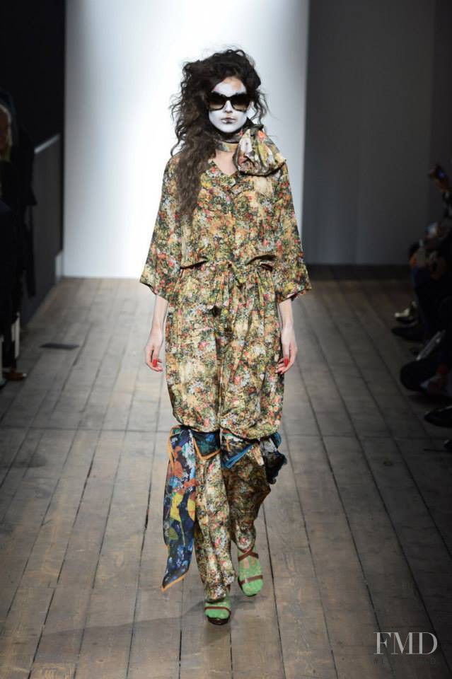 Sarah Ann Macklin featured in  the Vivienne Westwood Red Label fashion show for Spring/Summer 2014
