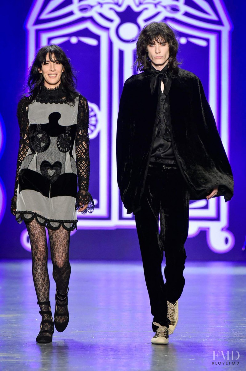 Jamie Bochert featured in  the Anna Sui fashion show for Autumn/Winter 2016