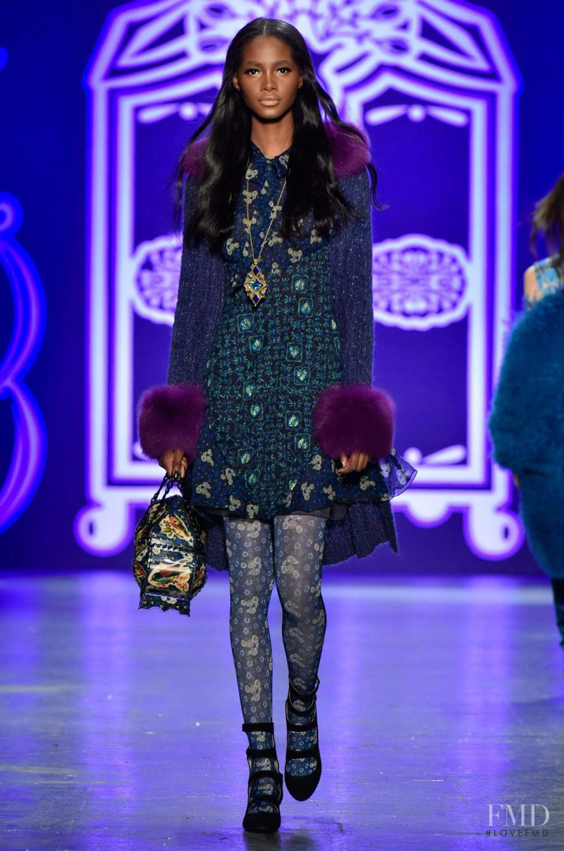 Tami Williams featured in  the Anna Sui fashion show for Autumn/Winter 2016