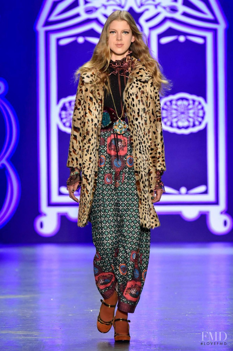 Ally Ertel featured in  the Anna Sui fashion show for Autumn/Winter 2016