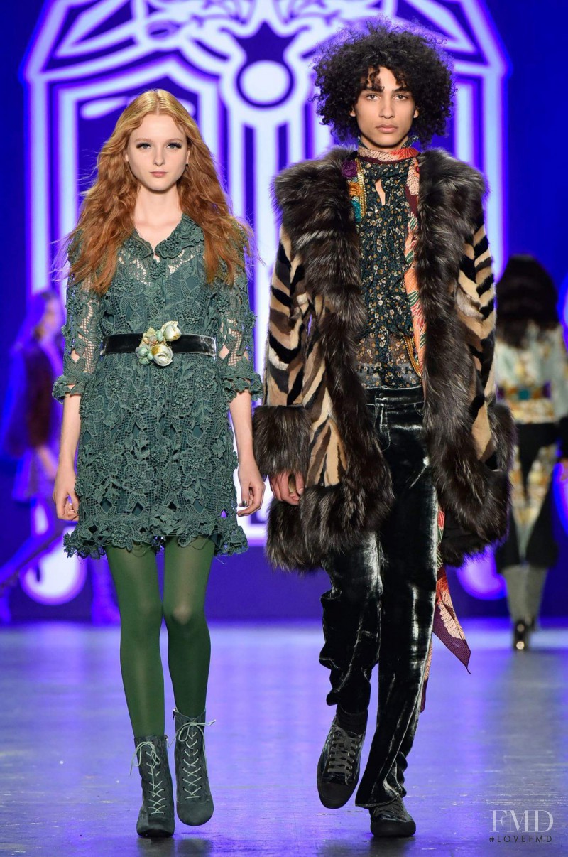 Madison Stubbington featured in  the Anna Sui fashion show for Autumn/Winter 2016