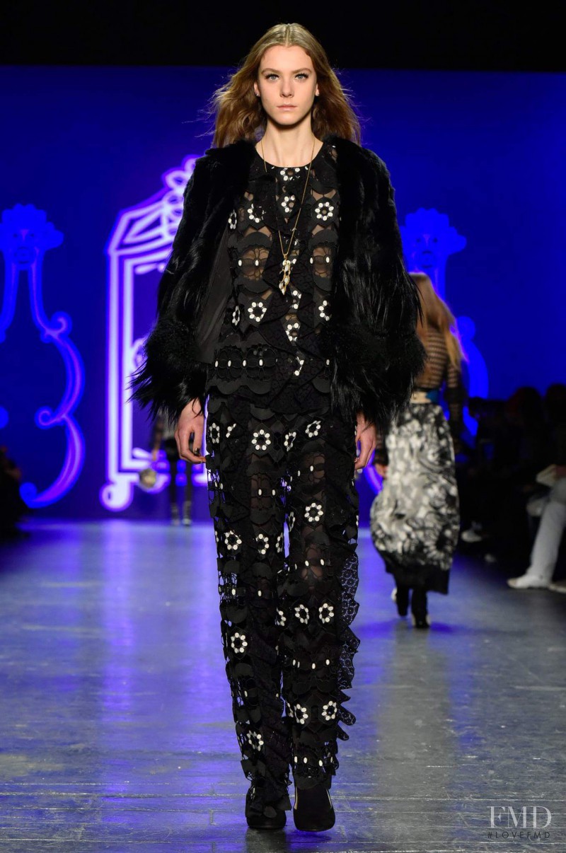 Phillipa Hemphrey featured in  the Anna Sui fashion show for Autumn/Winter 2016