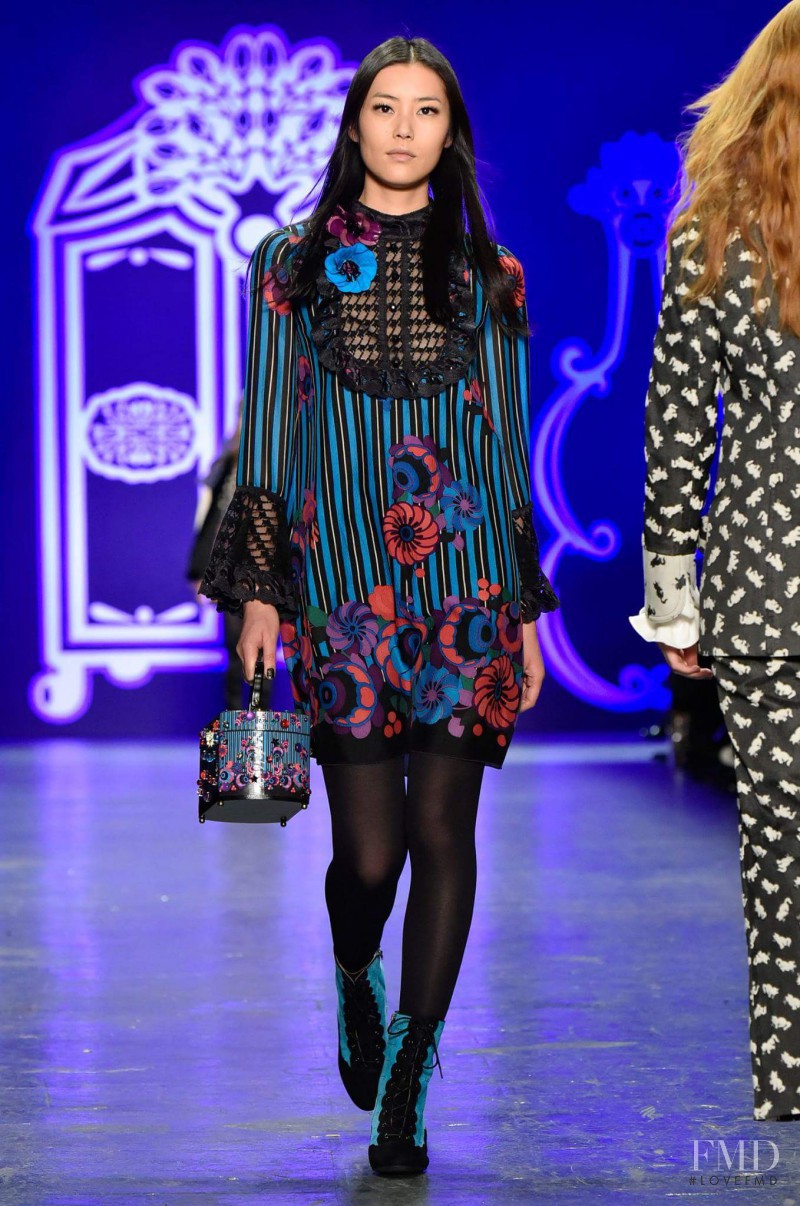 Liu Wen featured in  the Anna Sui fashion show for Autumn/Winter 2016