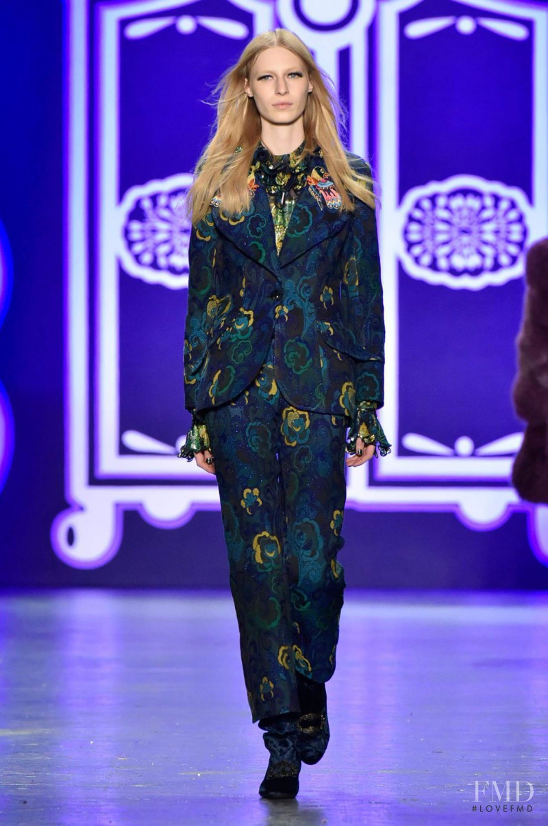 Julia Nobis featured in  the Anna Sui fashion show for Autumn/Winter 2016