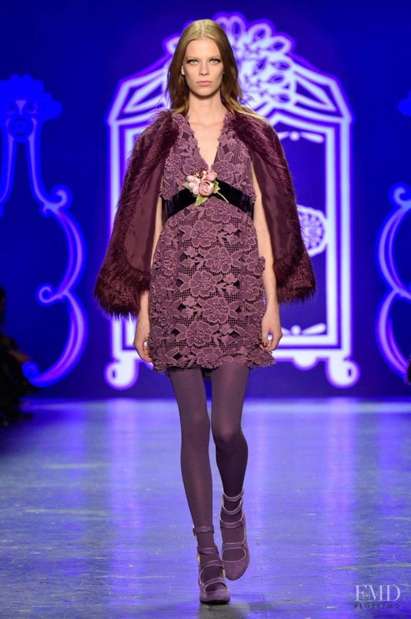 Lexi Boling featured in  the Anna Sui fashion show for Autumn/Winter 2016