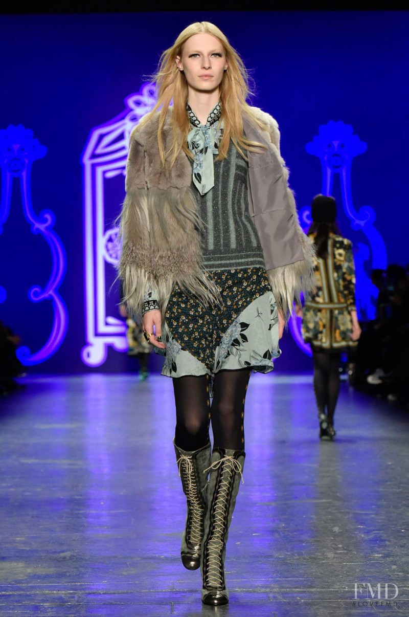 Julia Nobis featured in  the Anna Sui fashion show for Autumn/Winter 2016