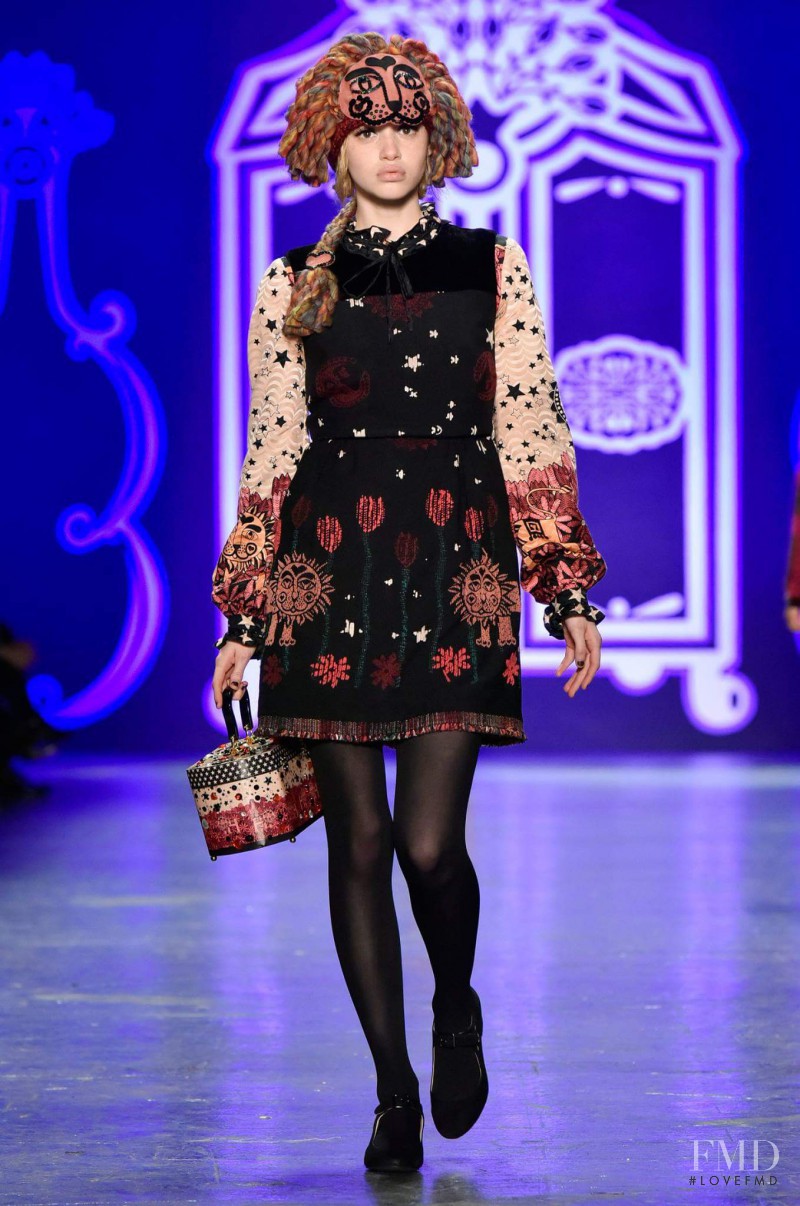Rhiannon McConnell featured in  the Anna Sui fashion show for Autumn/Winter 2016