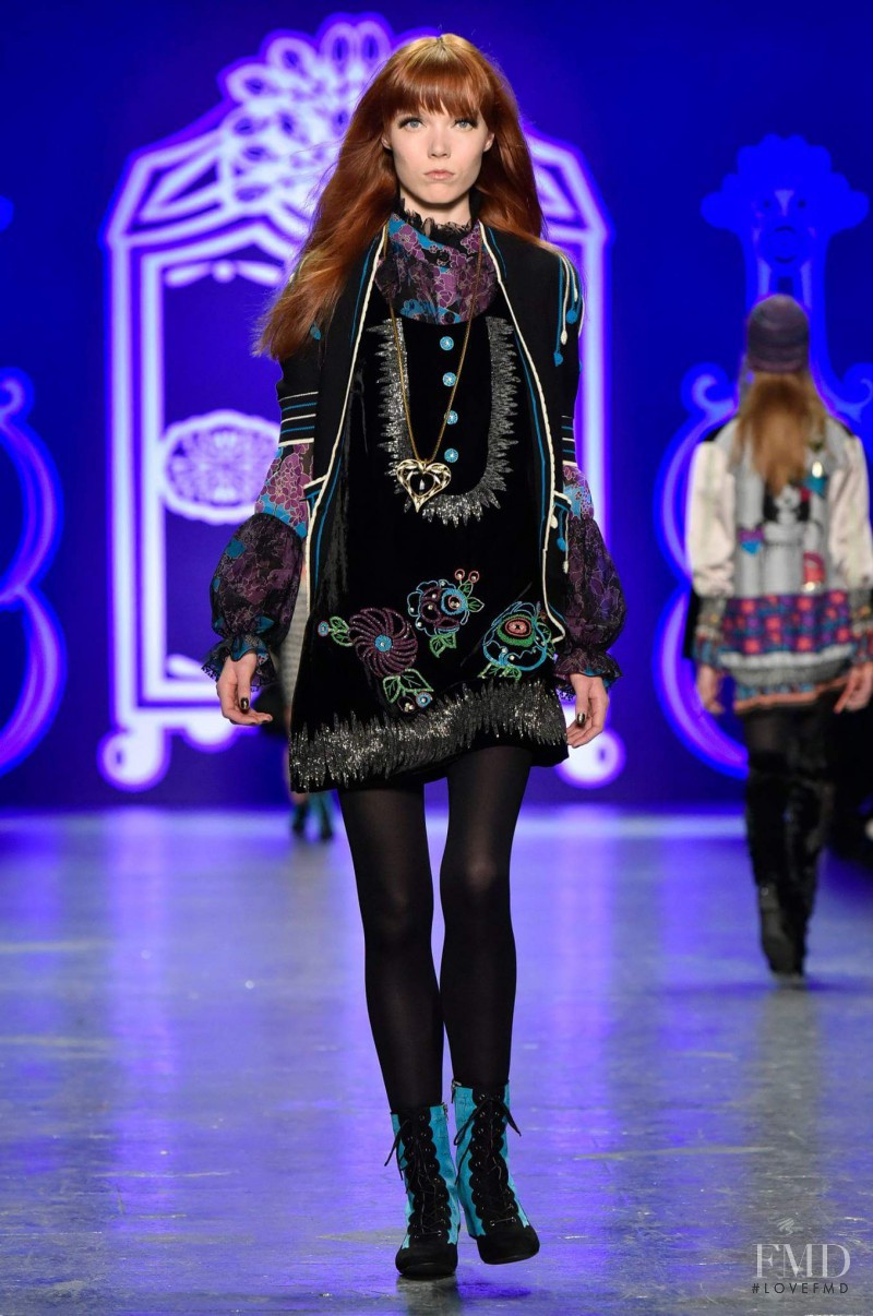 Briley Jones featured in  the Anna Sui fashion show for Autumn/Winter 2016