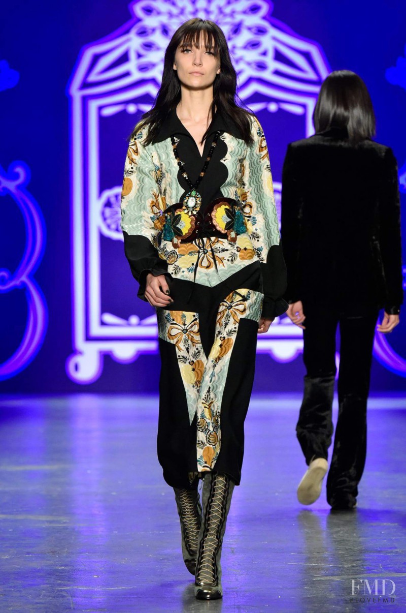 Janice Alida featured in  the Anna Sui fashion show for Autumn/Winter 2016