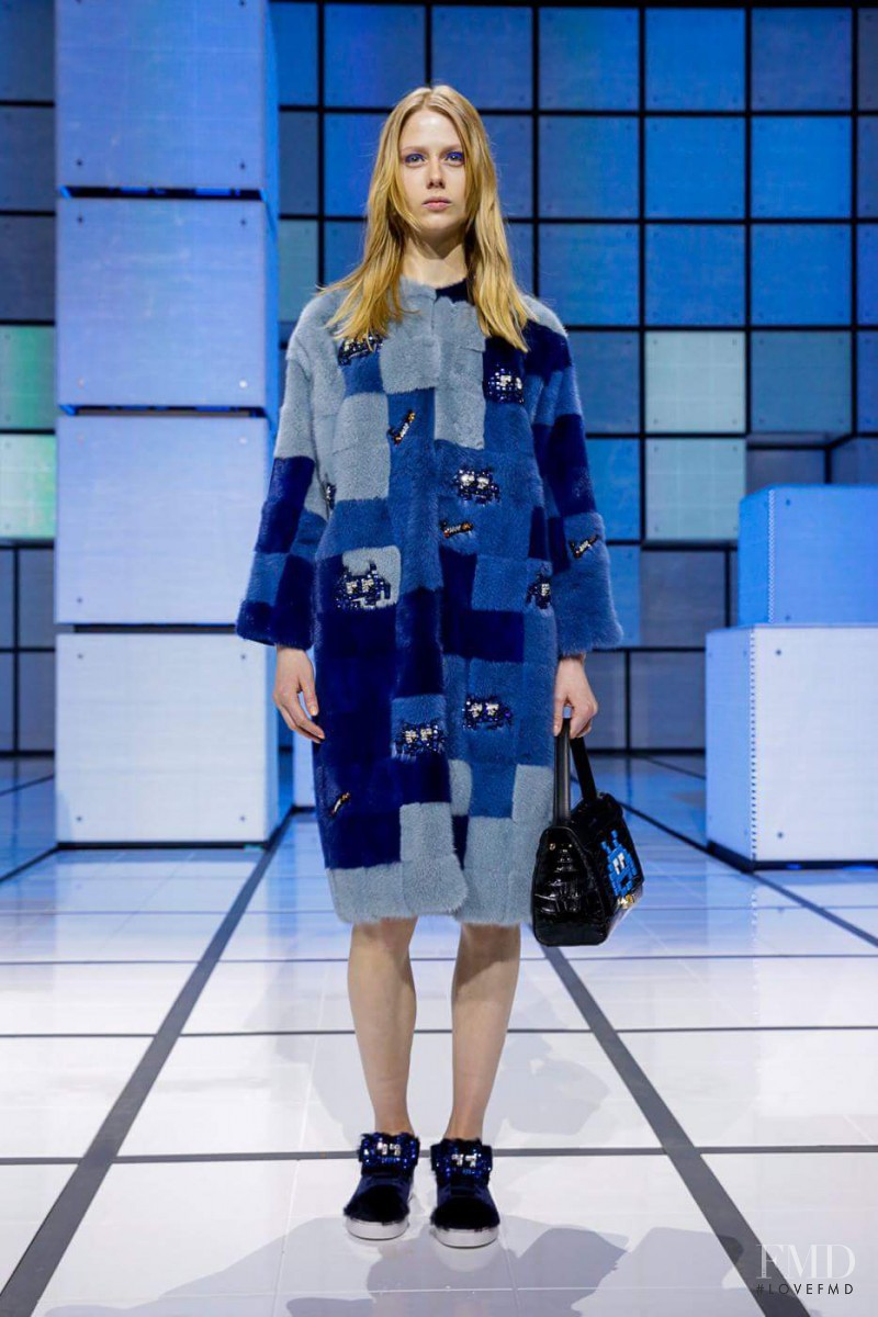 Sofie Hemmet featured in  the Anya Hindmarch fashion show for Autumn/Winter 2016