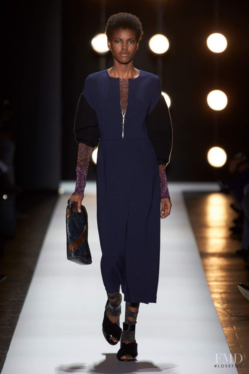 Amilna Estevão featured in  the BCBG By Max Azria fashion show for Autumn/Winter 2016