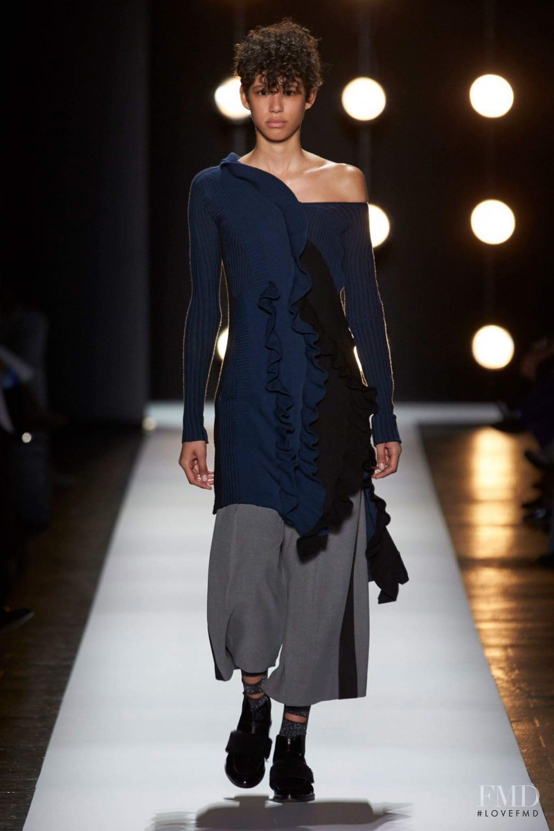 Janiece Dilone featured in  the BCBG By Max Azria fashion show for Autumn/Winter 2016
