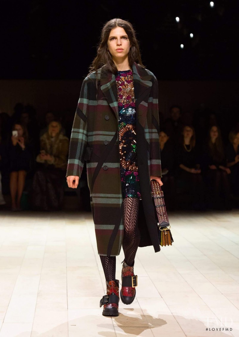 Hayett McCarthy featured in  the Burberry Prorsum fashion show for Autumn/Winter 2016