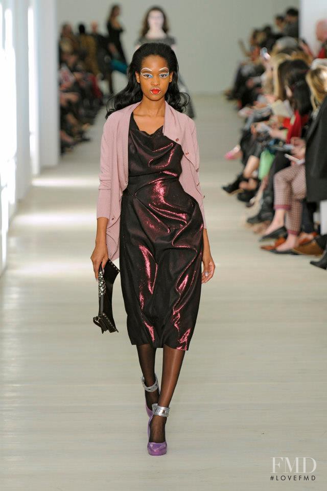 Marihenny Rivera Pasible featured in  the Vivienne Westwood Red Label fashion show for Autumn/Winter 2013