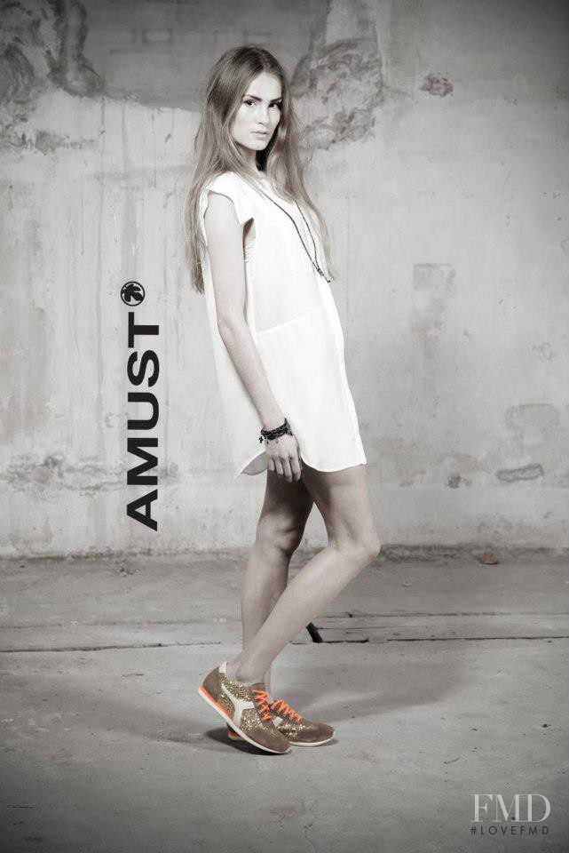 Andrea Jorgensen featured in  the AMUST advertisement for Autumn/Winter 2013
