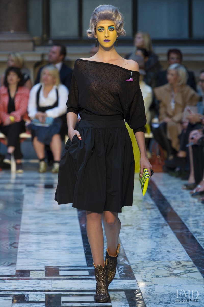 Cristina Herrmann featured in  the Vivienne Westwood Red Label fashion show for Spring/Summer 2013