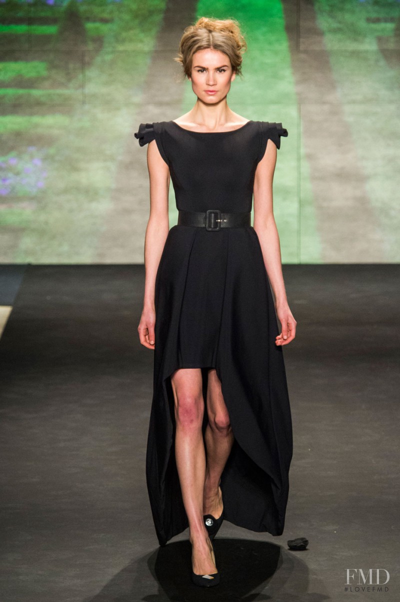 Andrea Jorgensen featured in  the Chiara Boni La Petite Robe fashion show for Autumn/Winter 2015