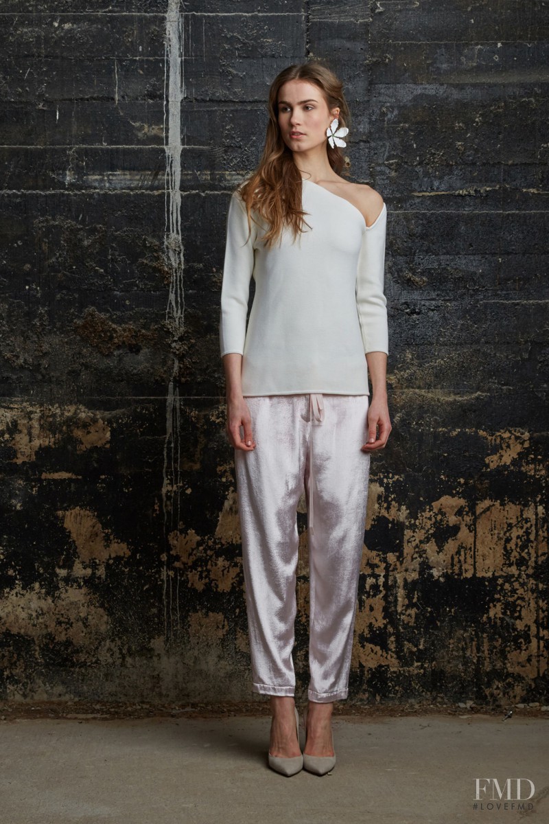 Andrea Jorgensen featured in  the Rosie Assoulin fashion show for Autumn/Winter 2015