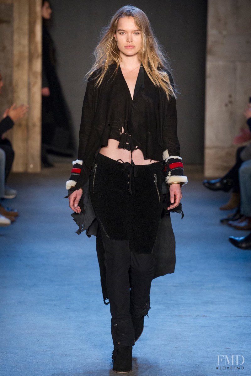 Zosia Nowak featured in  the Greg Lauren fashion show for Autumn/Winter 2015