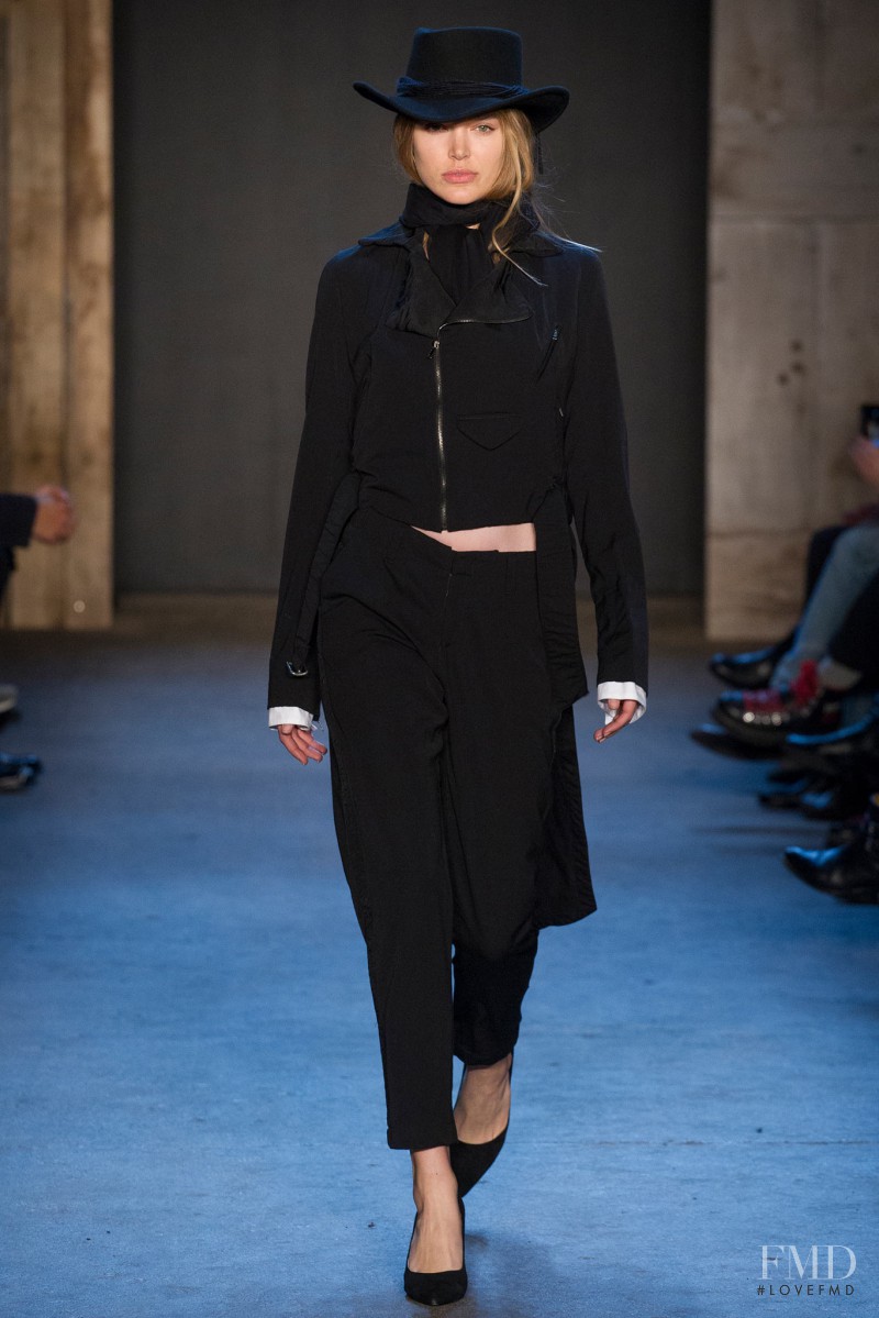 Zosia Nowak featured in  the Greg Lauren fashion show for Autumn/Winter 2015