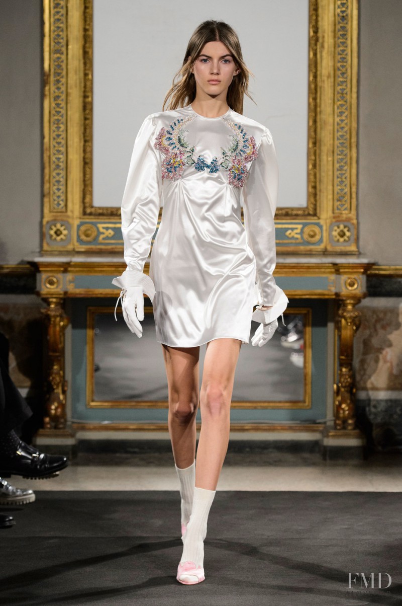 Valery Kaufman featured in  the Francesco Scognamiglio fashion show for Autumn/Winter 2016