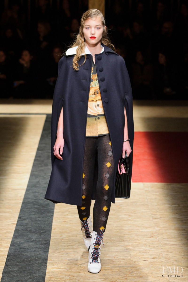 Laurijn Bijnen featured in  the Prada fashion show for Autumn/Winter 2016