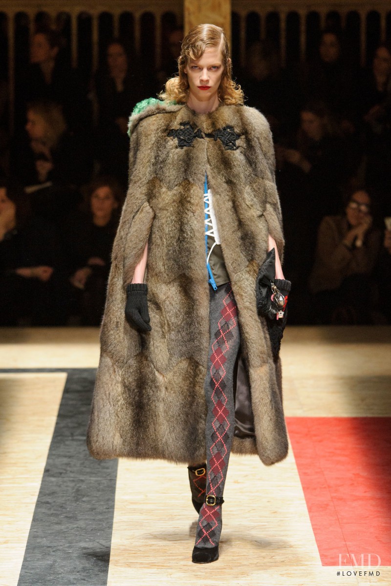 Lexi Boling featured in  the Prada fashion show for Autumn/Winter 2016