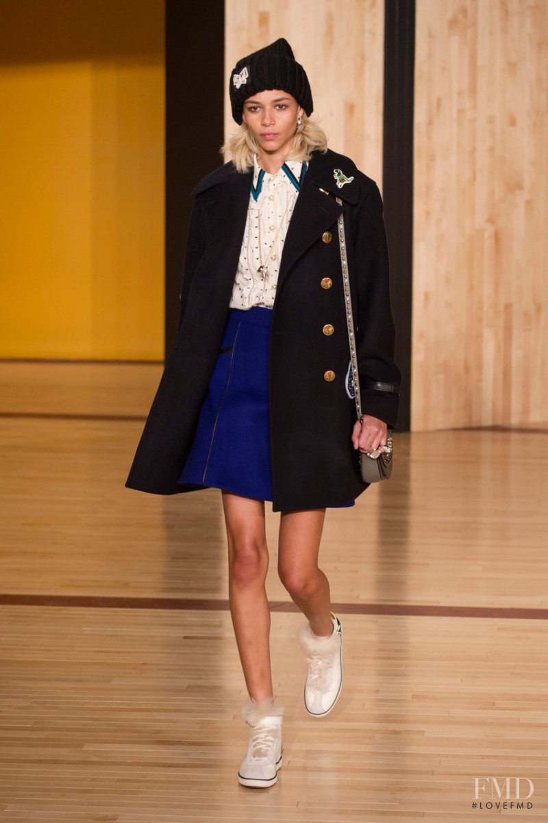 Binx Walton featured in  the Coach fashion show for Autumn/Winter 2016