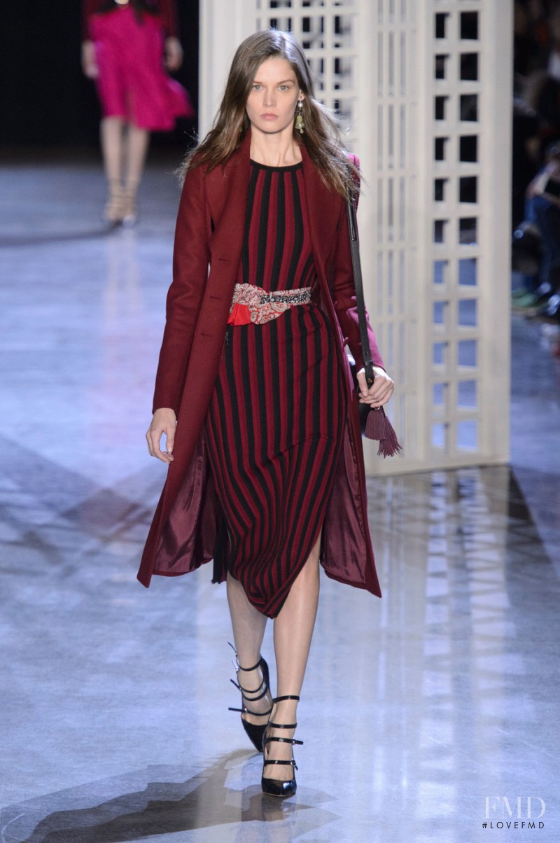 Angel Rutledge featured in  the Altuzarra fashion show for Autumn/Winter 2016