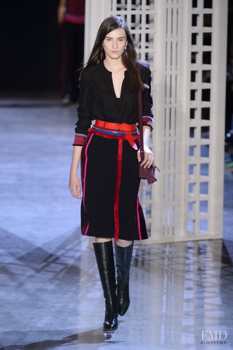 Irina Djuranovic featured in  the Altuzarra fashion show for Autumn/Winter 2016