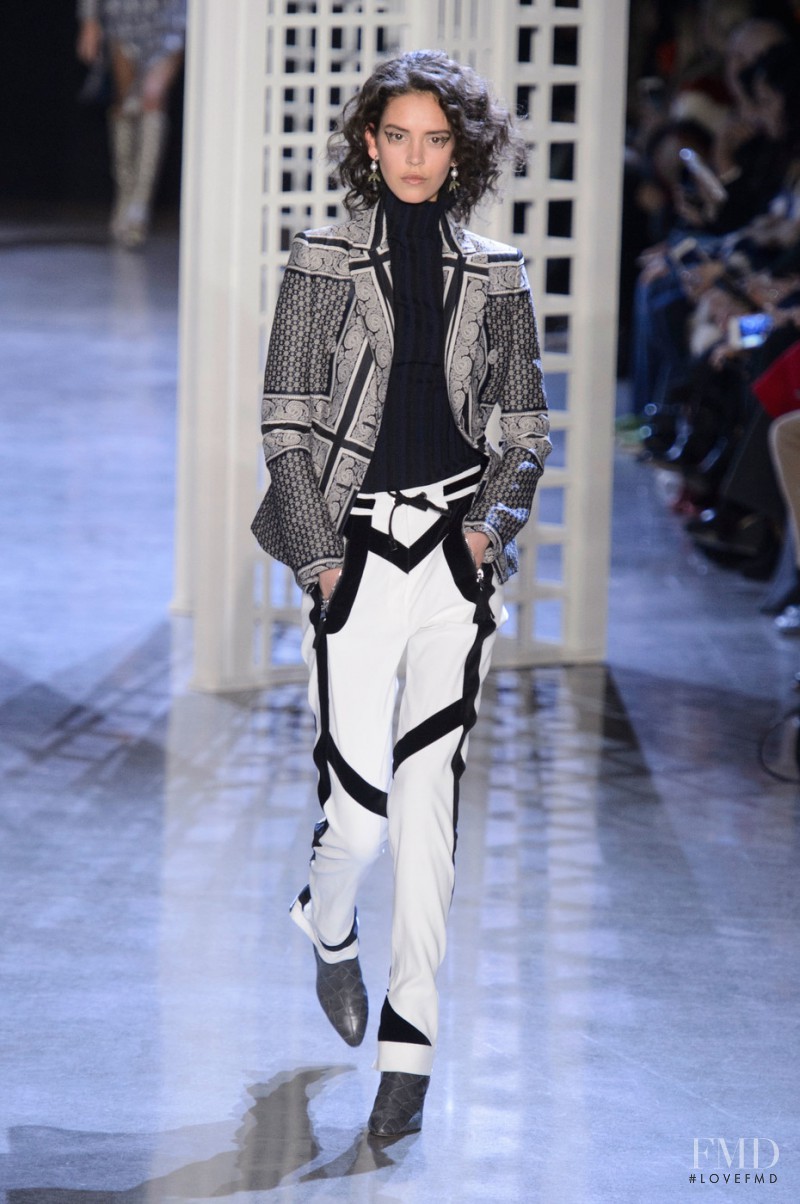 Nirvana Naves featured in  the Altuzarra fashion show for Autumn/Winter 2016