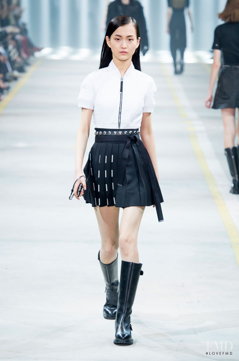 Wangy Xinyu featured in  the Diesel Black Gold fashion show for Autumn/Winter 2016