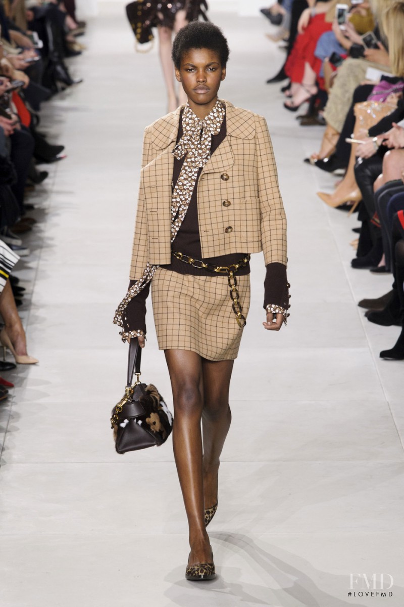 Amilna Estevão featured in  the Michael Kors Collection fashion show for Autumn/Winter 2016