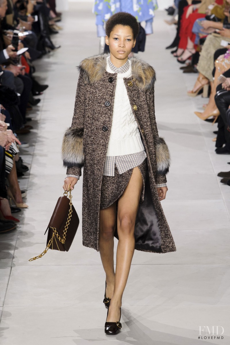 Lineisy Montero featured in  the Michael Kors Collection fashion show for Autumn/Winter 2016