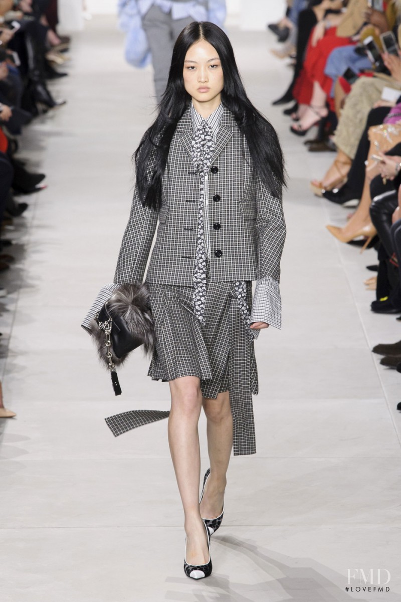 Jing Wen featured in  the Michael Kors Collection fashion show for Autumn/Winter 2016