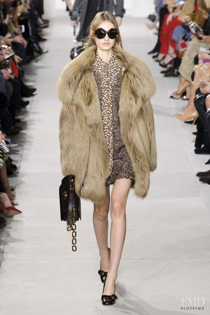 Maartje Verhoef featured in  the Michael Kors Collection fashion show for Autumn/Winter 2016