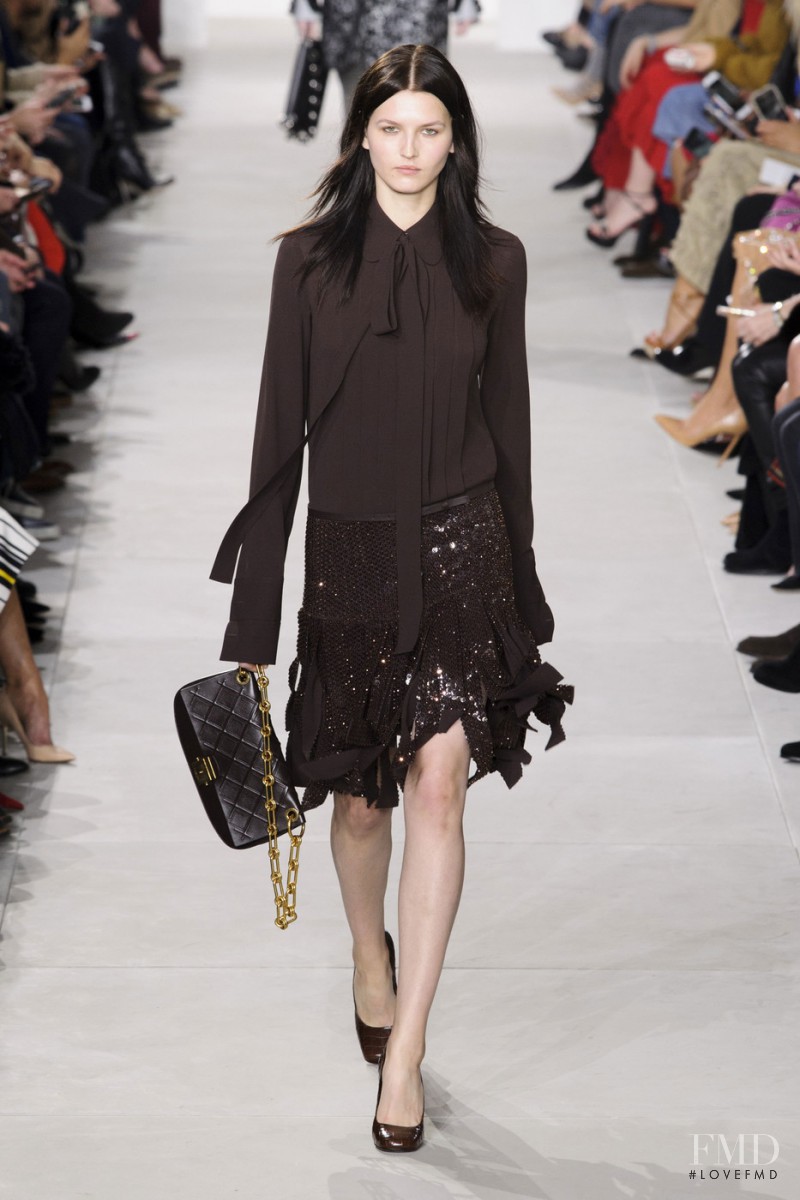 Katlin Aas featured in  the Michael Kors Collection fashion show for Autumn/Winter 2016